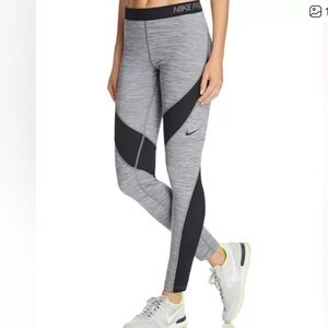 Nike Pro Leggings in Gray and Black